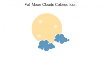 Full Moon Clouds Colored Icon In Powerpoint Pptx Png And Editable Eps Format