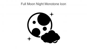 Full Moon Night Monotone Icon In Powerpoint Pptx Png And Editable Eps Format