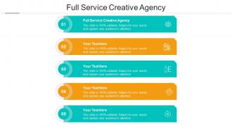 Full service creative agency ppt powerpoint presentation summary slideshow cpb