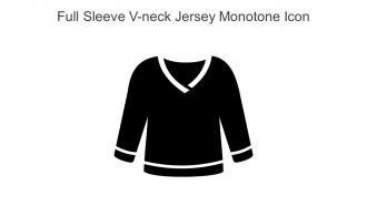 Full Sleeve V Neck Jersey Monotone Icon In Powerpoint Pptx Png And Editable Eps Format