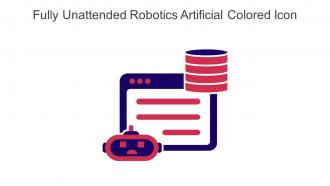 Fully Unattended Robotics Artificial Colored Icon In Powerpoint Pptx Png And Editable Eps Format