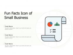 Fun facts icon of small business