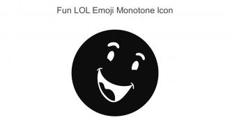 Fun Lol Emoji Monotone Icon In Powerpoint Pptx Png And Editable Eps Format