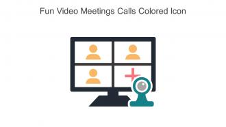 Fun Video Meetings Calls Colored Icon In Powerpoint Pptx Png And Editable Eps Format