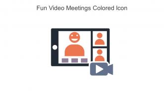 Fun Video Meetings Colored Icon In Powerpoint Pptx Png And Editable Eps Format