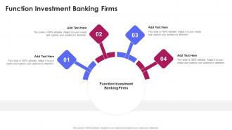 Function Investment Banking Firms In Powerpoint And Google Slides Cpb