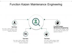 Function kaizen maintenance engineering ppt powerpoint presentation model master slide cpb
