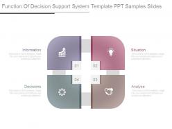 Function of decision support system template ppt samples slides