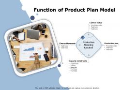 Function of product plan model
