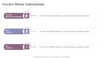 Function Ribose Carbohydrates In Powerpoint And Google Slides Cpb