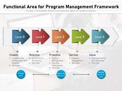 Functional area for program management framework