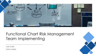 Functional Chart Risk Management Team Implementing PPT Designs AT