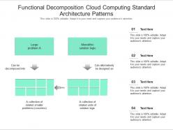 Functional decomposition cloud computing standard architecture patterns ppt presentation diagram