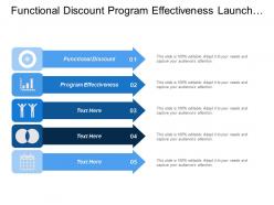 Functional Discount Program Effectiveness Launch Plan Lead Generation