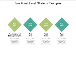 Functional level strategy examples ppt powerpoint presentation summary graphics tutorials cpb