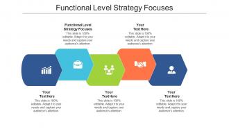 Functional level strategy focuses ppt powerpoint presentation model elements cpb