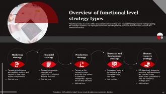Functional Level Strategy Powerpoint Presentation Slides Strategy CD Informative Pre-designed