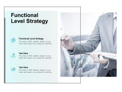 Functional level strategy ppt powerpoint presentation slides icons cpb