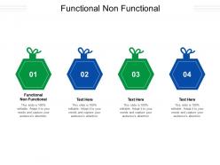 Functional non functional ppt powerpoint presentation inspiration layouts cpb