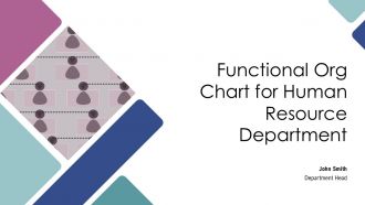 Functional Org Chart For Human Resource Department PPT Designs AT