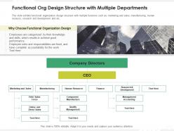 Functional Org Design Structure With Multiple Departments