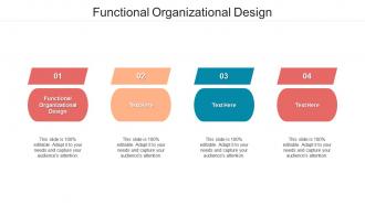 Functional organizational design ppt powerpoint presentation icon slides cpb