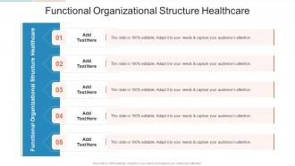 Functional Organizational Structure Healthcare In Powerpoint And Google Slides Cpb