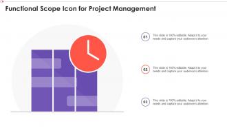 Functional Scope Icon For Project Management