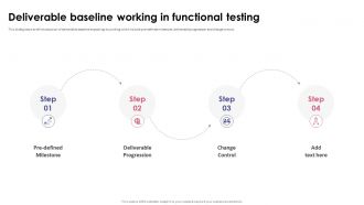 Functional Testing Deliverable Baseline Working In Functional Testing Option