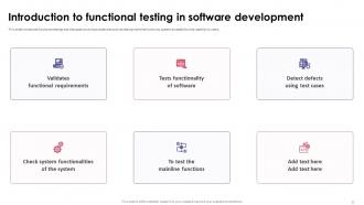 Functional Testing Powerpoint Presentation Slides Interactive Downloadable