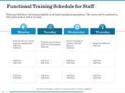 Functional Training Schedule For Staff Webinar Ppt Powerpoint Presentation File Rules
