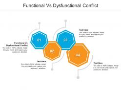 Functional vs dysfunctional conflict ppt powerpoint presentation gallery diagrams cpb