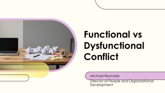 Functional vs Dysfunctional Conflict PPT Template VA