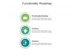 Functionality roadmap ppt powerpoint presentation professional gridlines cpb