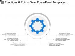 Functions 6 points gear powerpoint templates download
