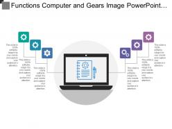 Functions computer and gears image powerpoint slides