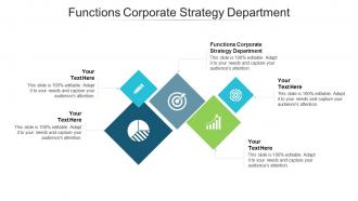 Functions corporate strategy department ppt powerpoint presentation model information cpb