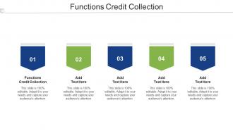 Functions Credit Collection Ppt Powerpoint Presentation Professional Design Ideas Cpb