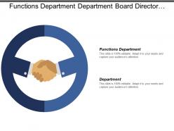 Functions Department Department Board Director Information System Business Challenges