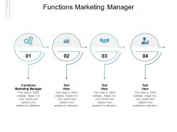 Functions marketing manager ppt powerpoint presentation professional maker cpb