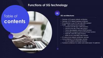 Functions Of 5G Technology Powerpoint Presentation Slides Attractive Appealing
