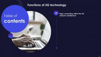 Functions Of 5G Technology Powerpoint Presentation Slides Professional Informative