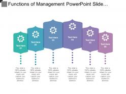 Functions of management powerpoint slide templates