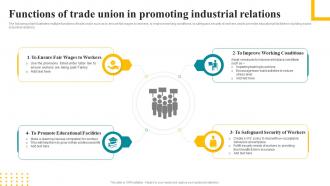 Functions Of Trade Union In Promoting Industrial Relations