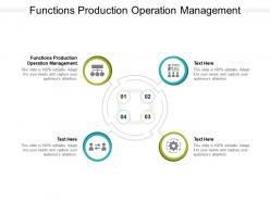 Functions production operation management ppt powerpoint styles cpb