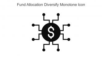 Fund Allocation Diversify Monotone Icon In Powerpoint Pptx Png And Editable Eps Format