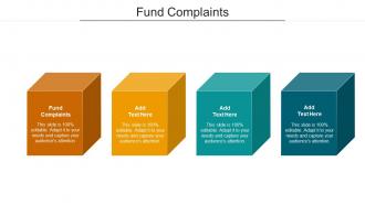 Fund Complaints Ppt Powerpoint Presentation Ideas Images Cpb