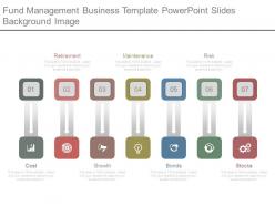 Fund management business template powerpoint slides background image