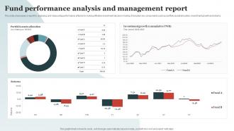 Fund Performance Analysis And Management Report