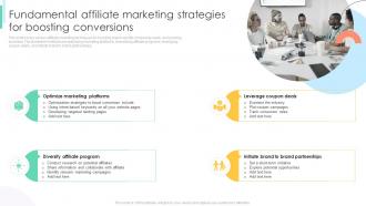 Fundamental Affiliate Marketing Strategies For Affiliate Marketing To Increase Conversion Rates